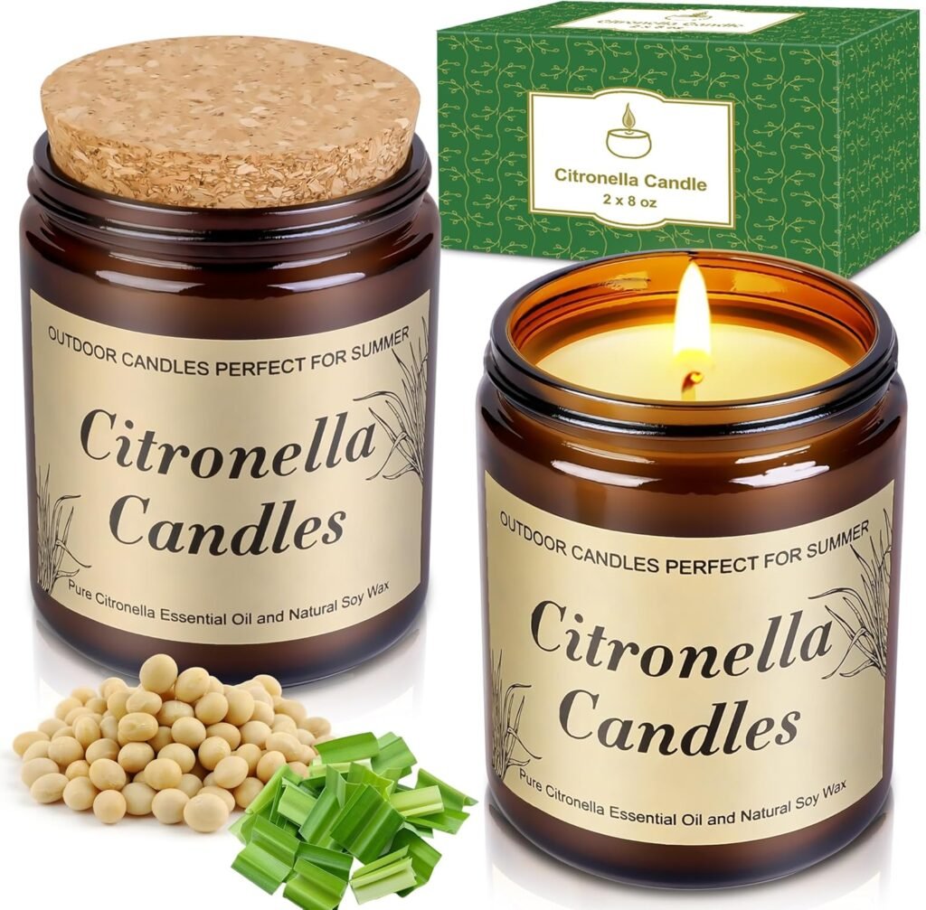 2 velas de citronela