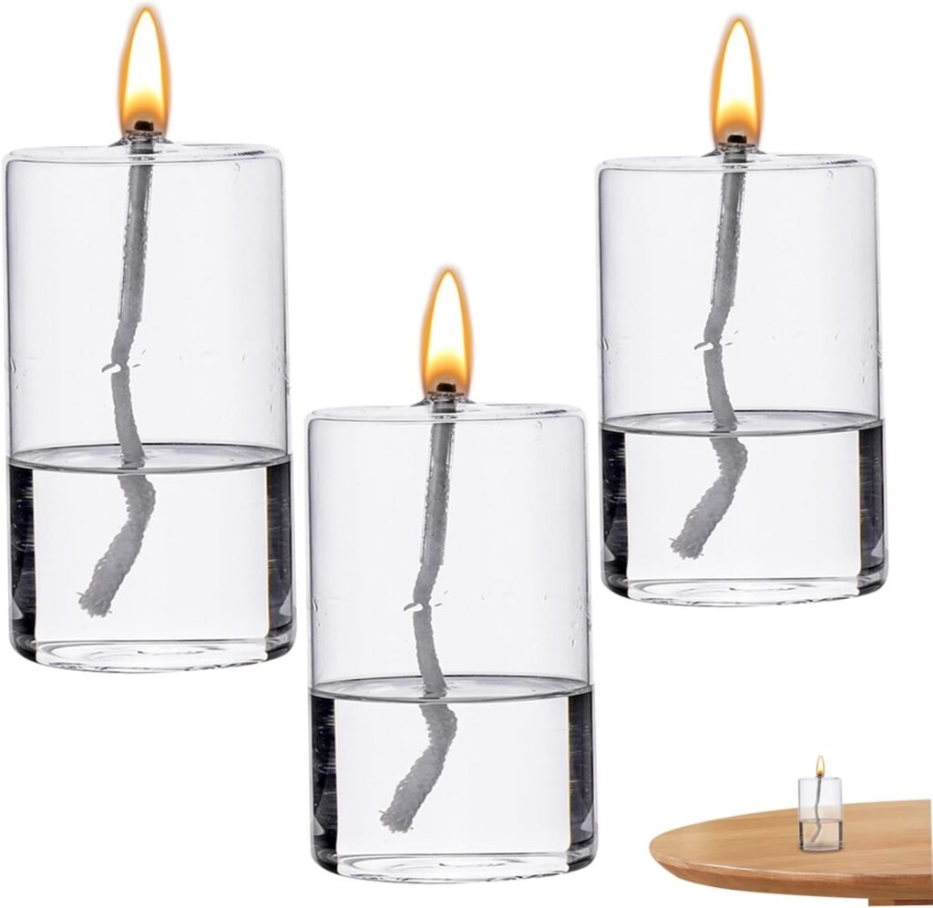 set de 3 velas de aceite