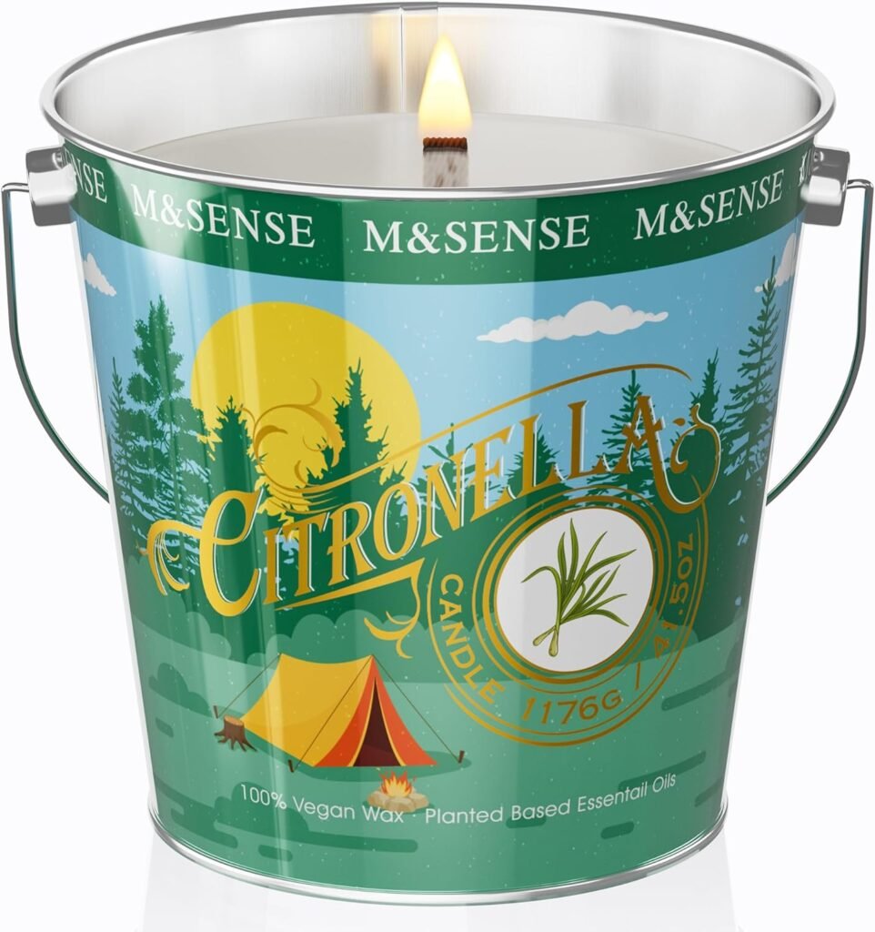 vela de citronela para camping