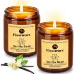 2 velas de vainilla
