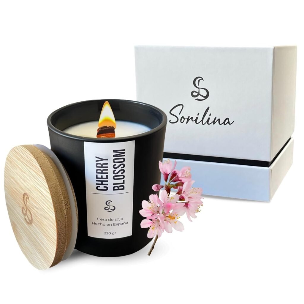 vela de soja aroma cerezo